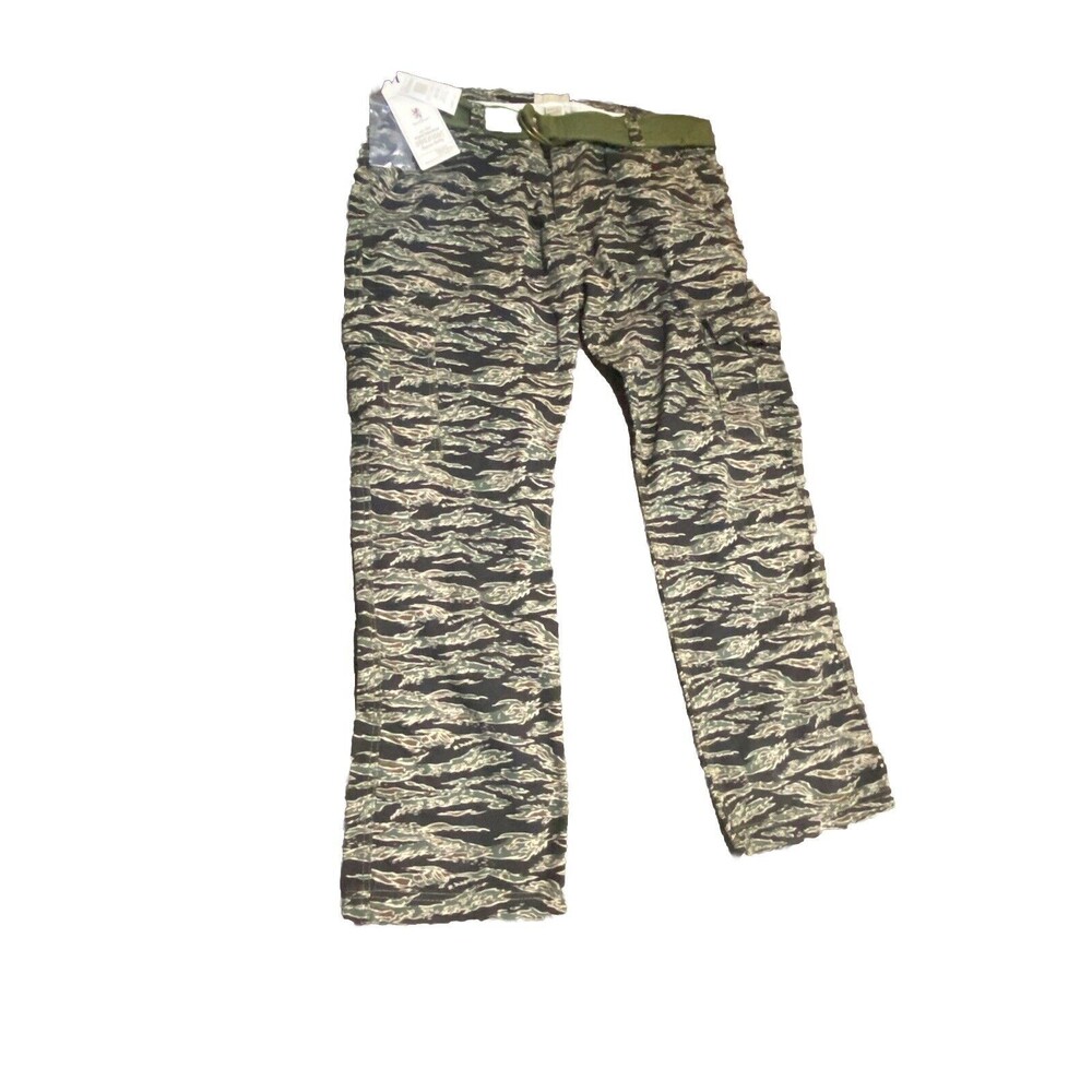 Imperious Olive Tiger Camo Cargo Pants Men's 38 X 32 Straight Streetwear